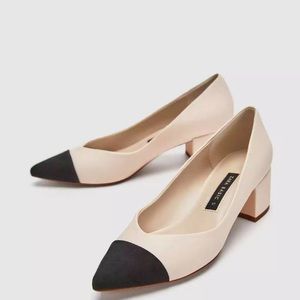 Zara cap toe heels pumps♥️